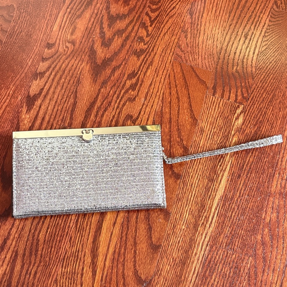 Elegant Silver Clutch Bag